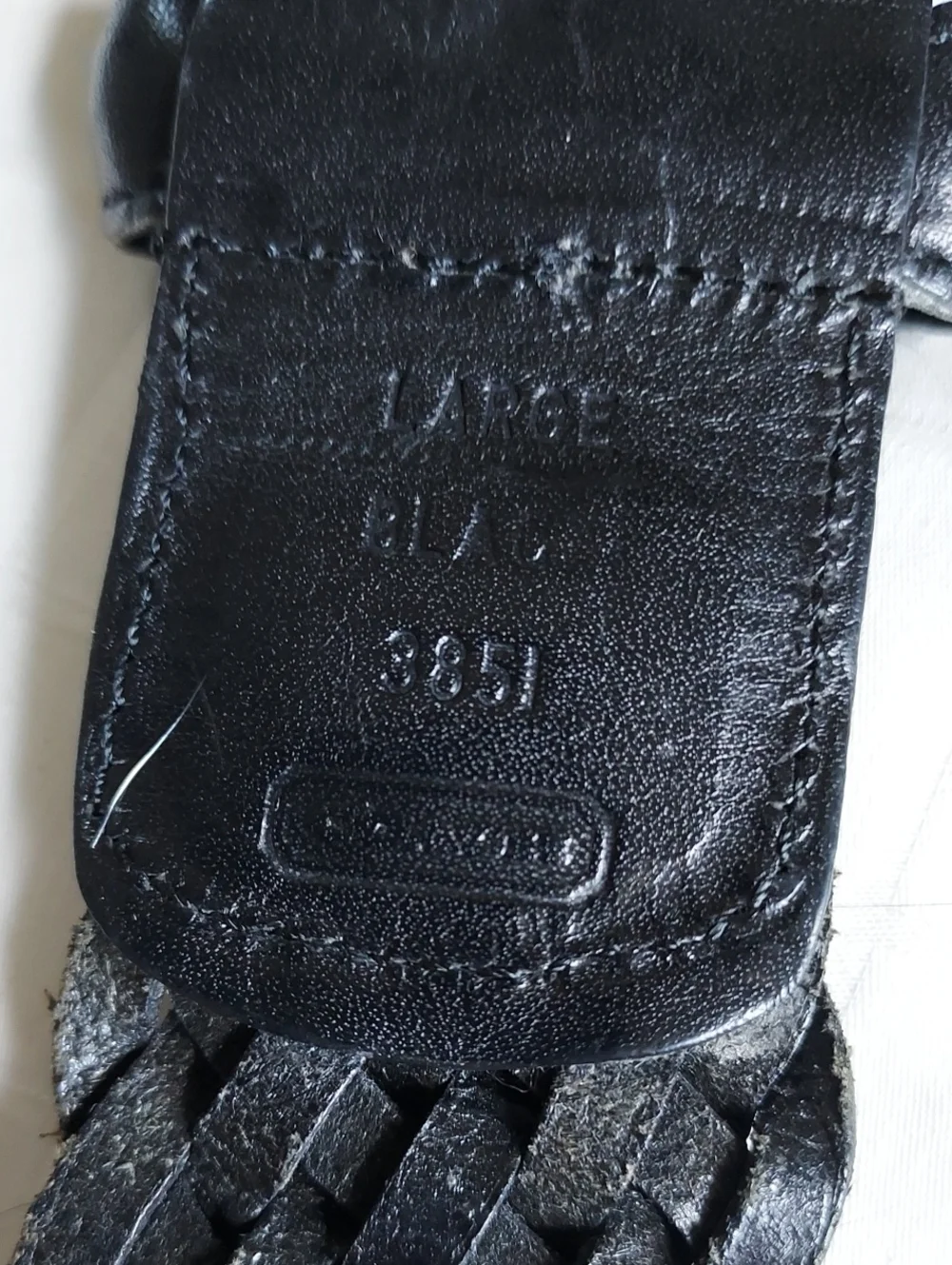 Coach Leather Belt Unisex Sz L